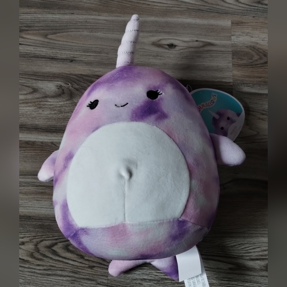 Squishmallows Nabila the Narwhal 8" Animal Stuffed Plush - Picture 1 of 3